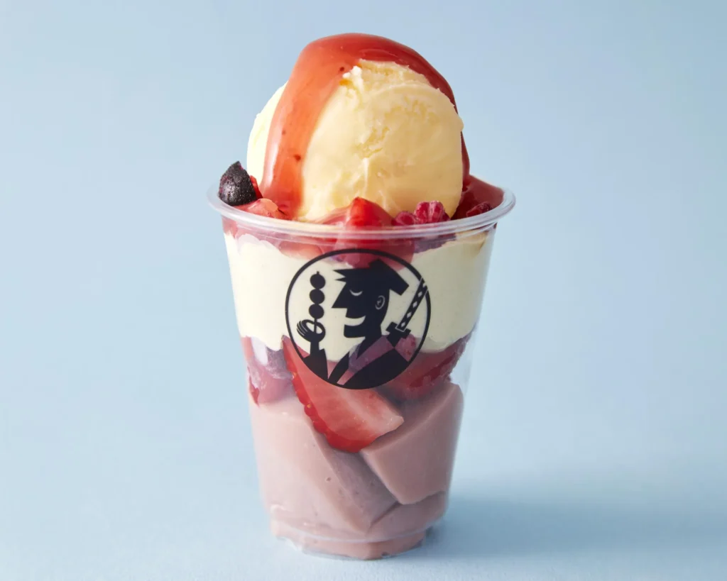 佐賀県いちごさんタイアップ　楽emon...（らくエモン） 「いちごさんのルビーショコラサンデー」