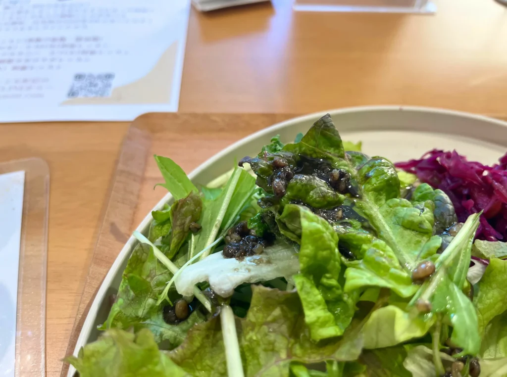 麹日和のランチのサラダ