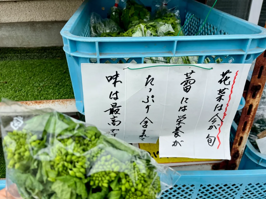 長岡京の花菜・無人販売