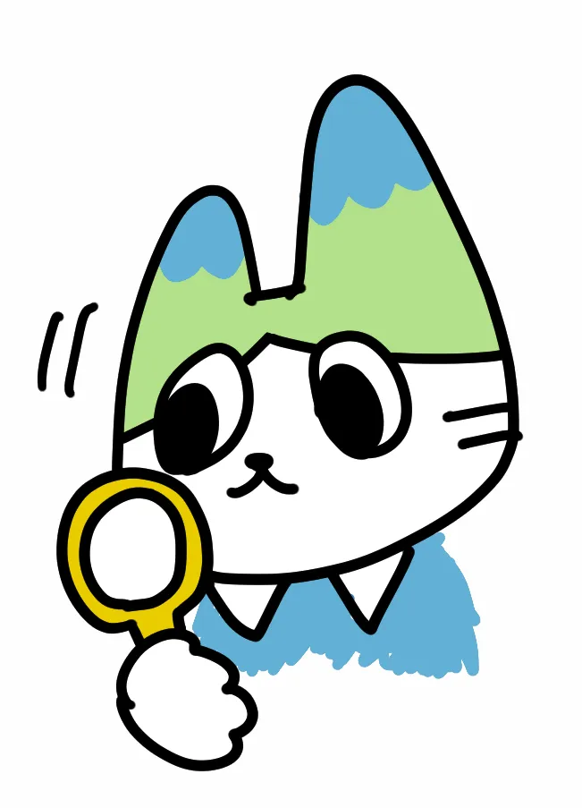 にゃだ　虫眼鏡