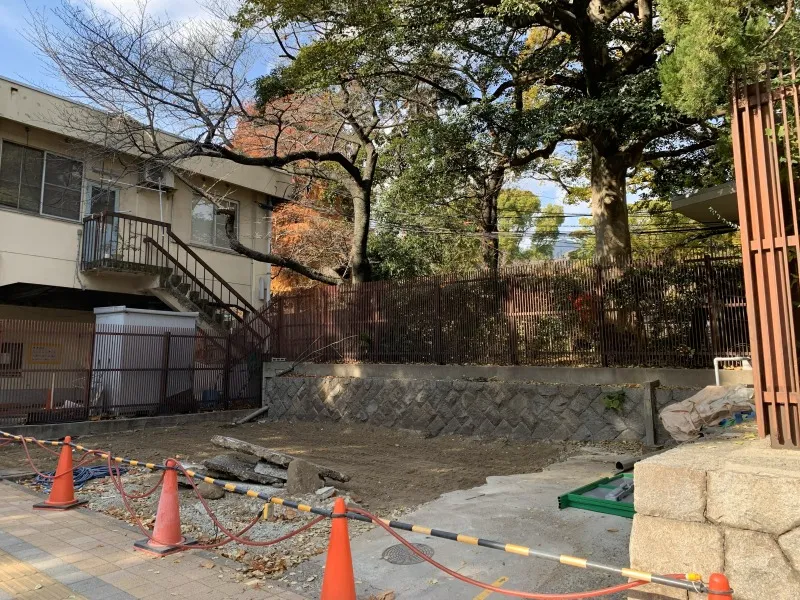 王子公園隣交番跡　12月10日