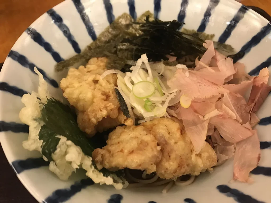 大阪蕎麦しのぶ庵 とり天そば