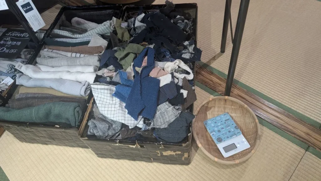 shokuラオスの布のハギレ