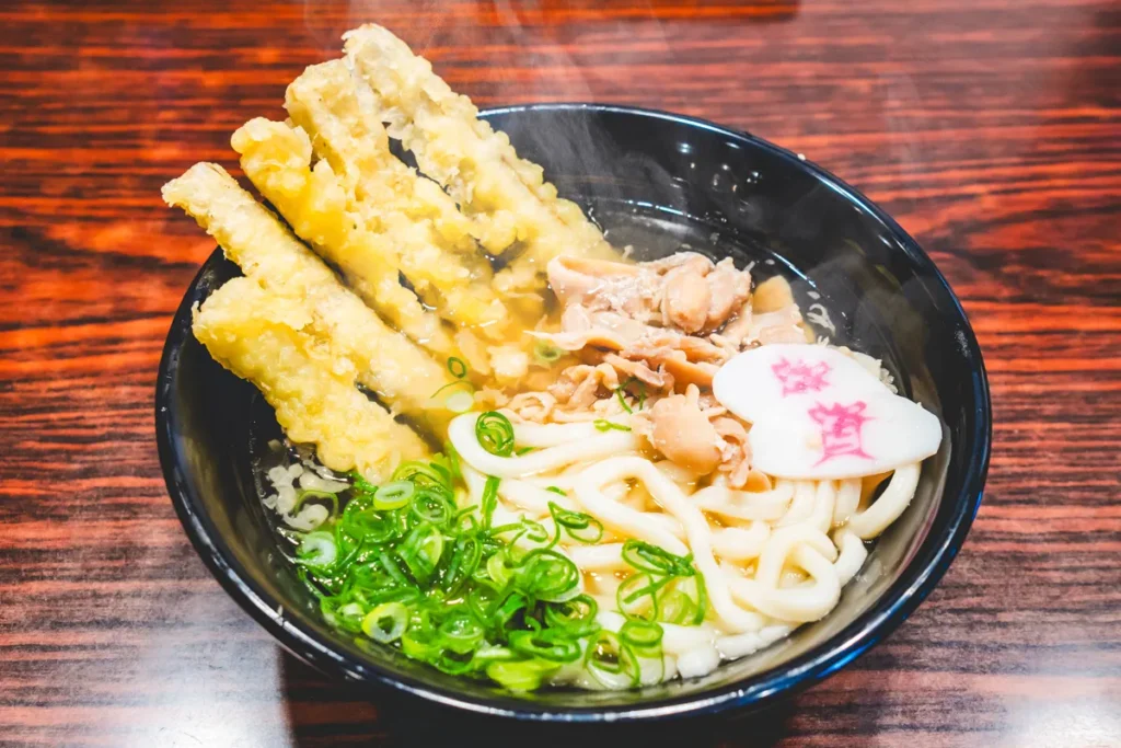 資さんうどん　かしわごぼ天