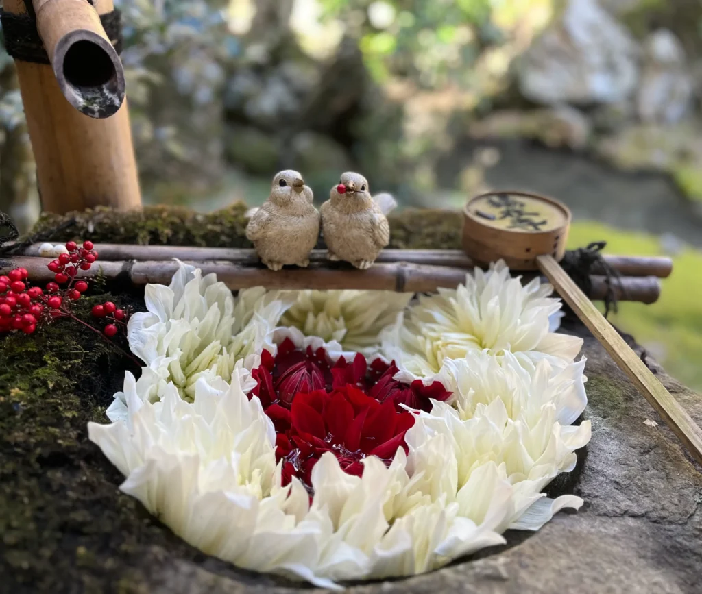 柳谷観音寺　手水