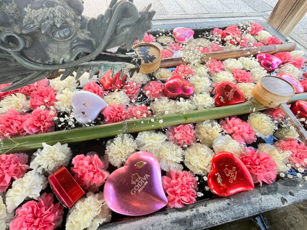 柳谷観音寺　花手水　2月7日