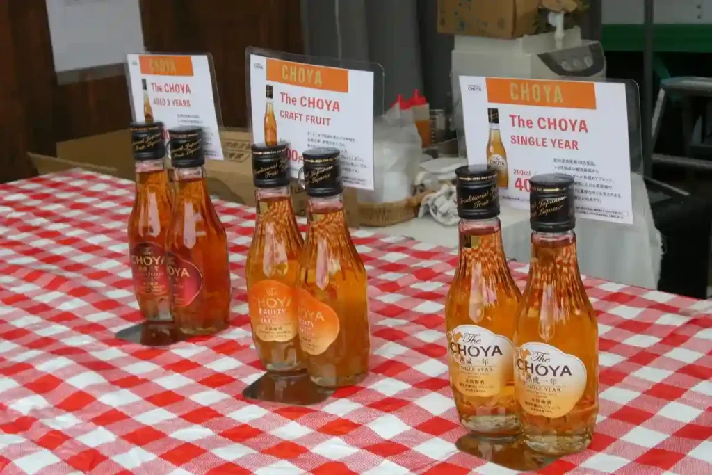 万博記念公園梅まつりの梅フード梅酒利き酒