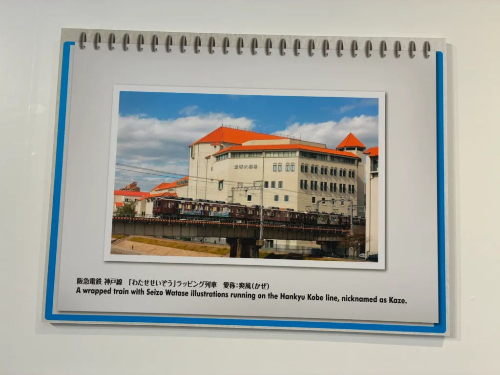 阪急電鉄神戸線「わたせせいぞう」ラッピング列車