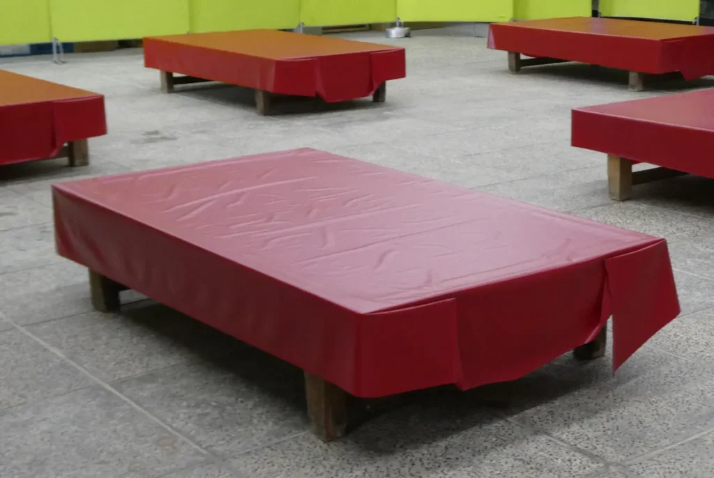 万博記念公園梅まつりの梅フード水車茶屋室内