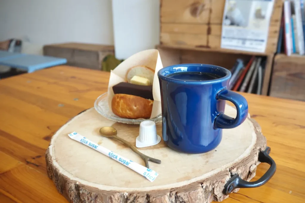 コーヒーとあんバターサンドのセット