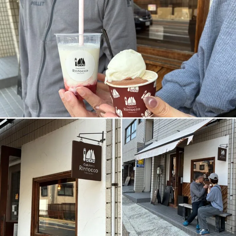 Gelateria Rintoccoのジェラートやシェイク