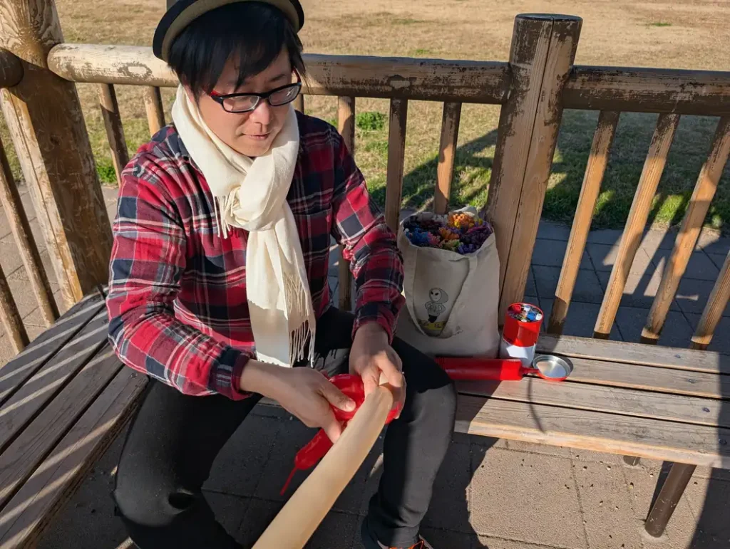 バルーンアーティスト　制作中