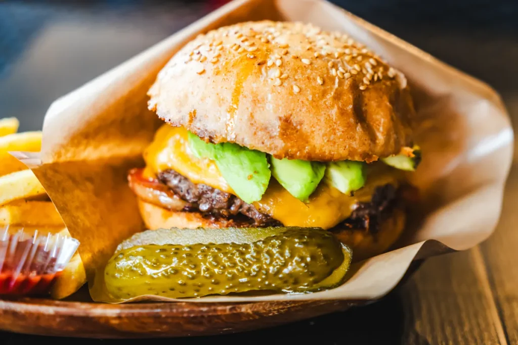 バーガージャンキー　バーガーセットピクルス