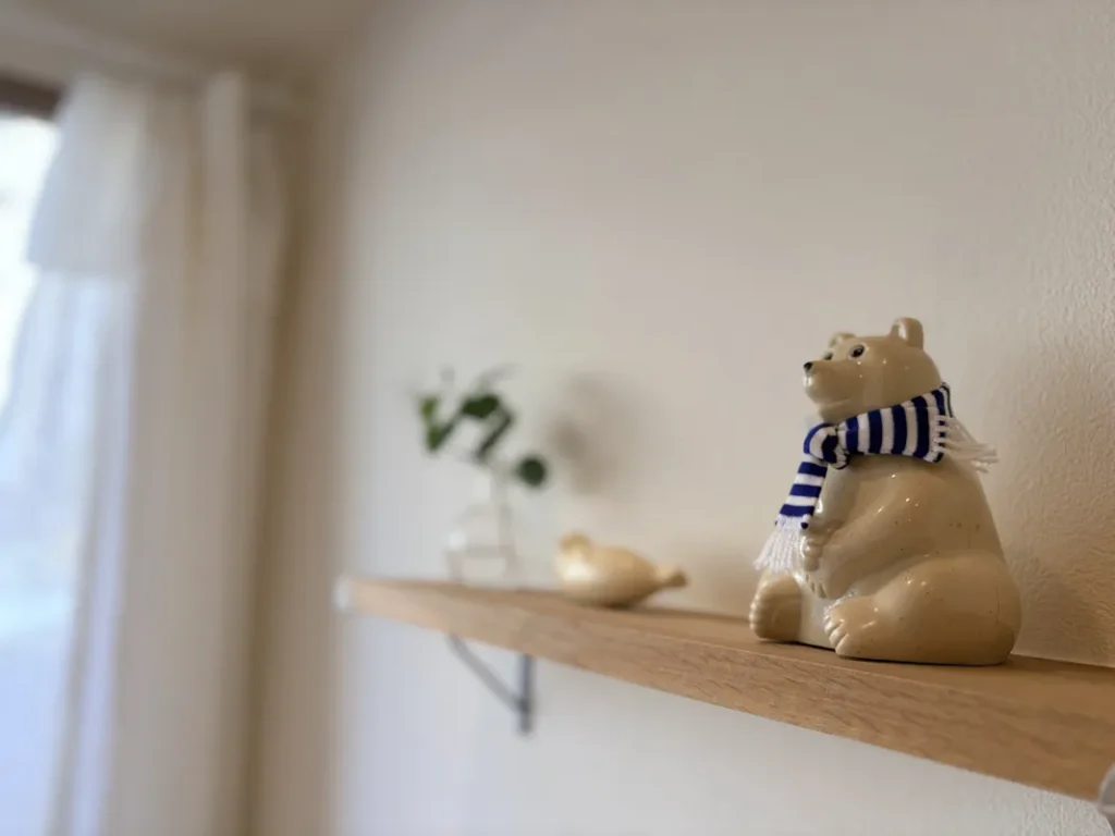 「chib cafe」店内ディスプレイ