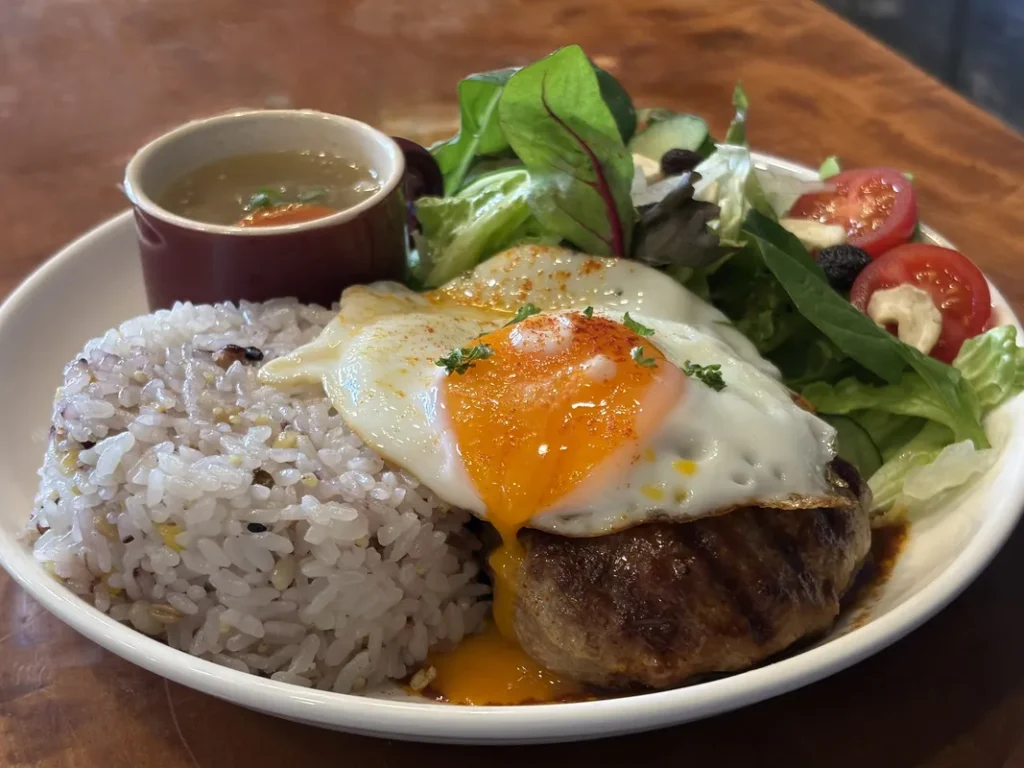 Enerie淡路店　卵がとろける様子