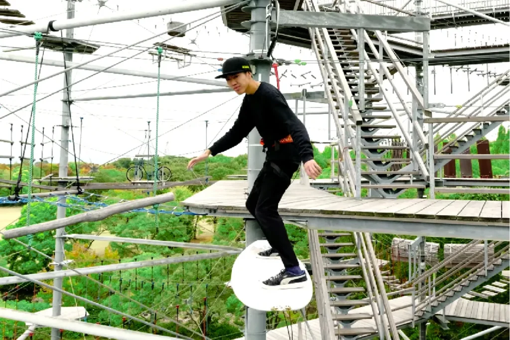 ファンタズーマでボードに乗っている様子