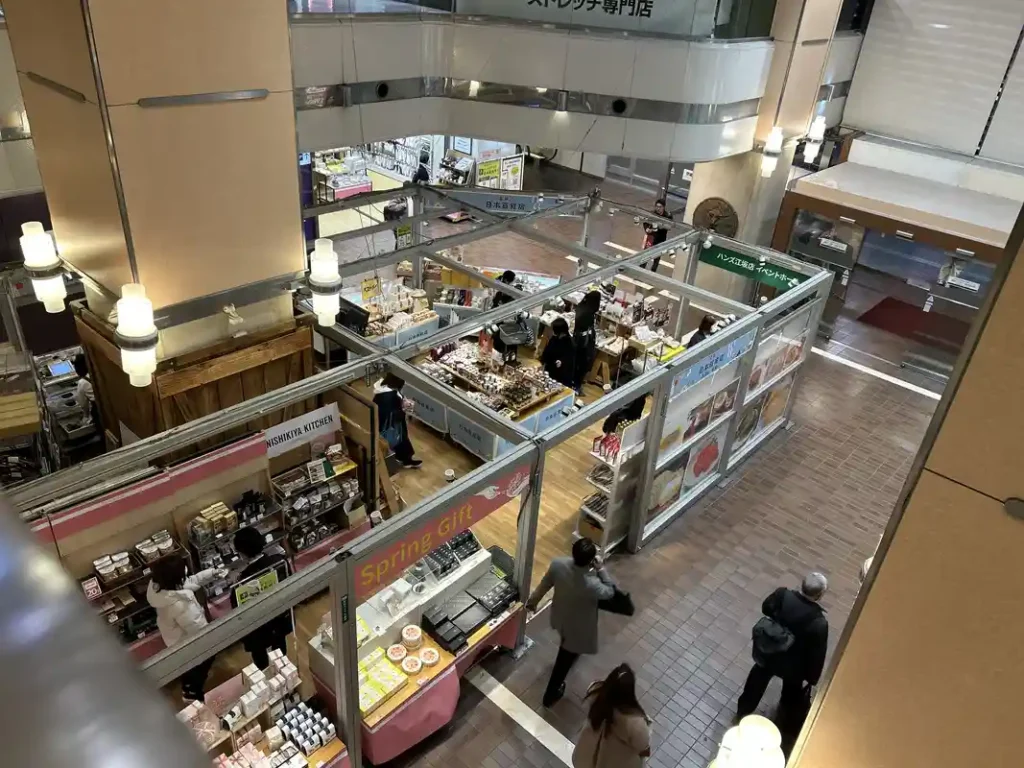 ハンズの「日本百貨店」の俯瞰