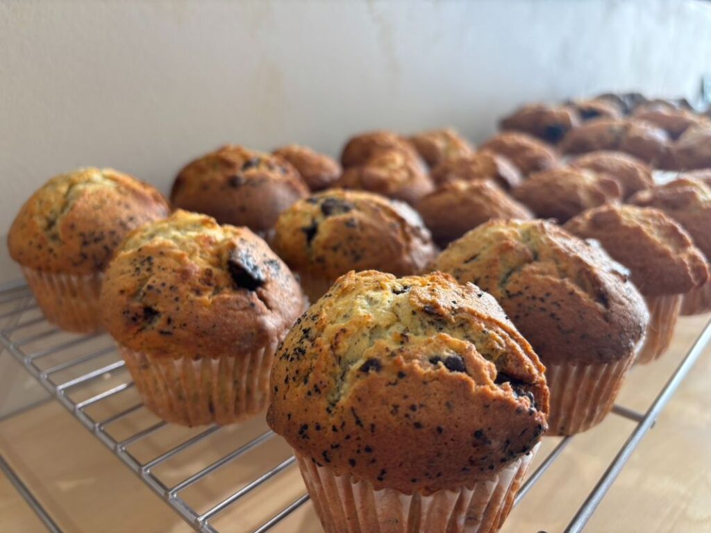 パンだよりイベントに出店のBorderさんのマフィン