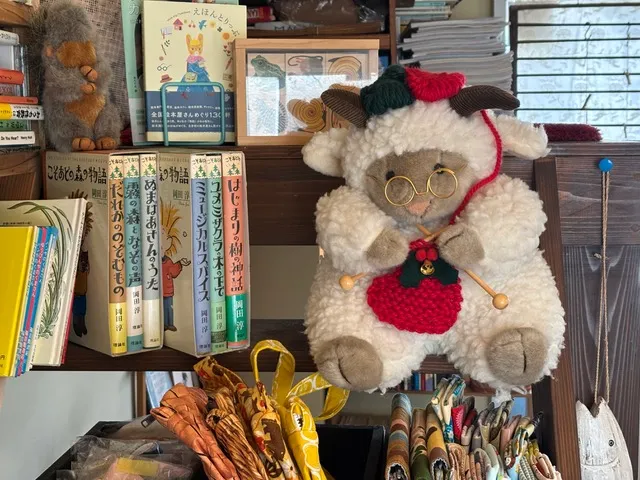 ひつじ茶房内のひつじコーナーの写真