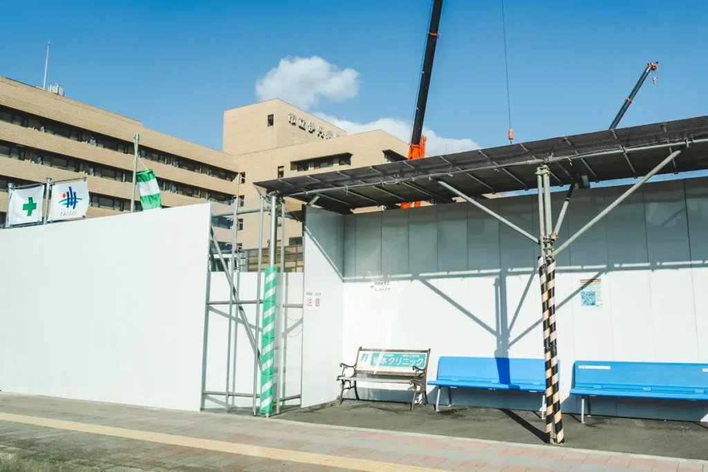 伊丹病院　工事現場
