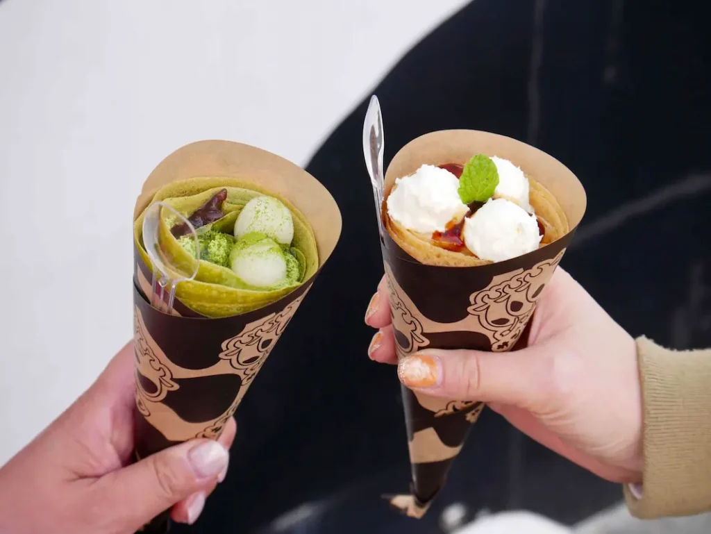 かわにしクレープ「サンビキノコウシ」お客さまご注文品