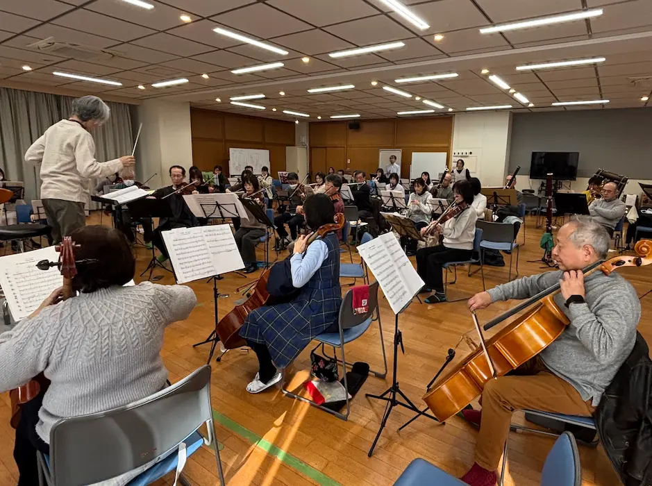 川西市民オーケストラ ファミリーコンサート2026 普段の練習風景