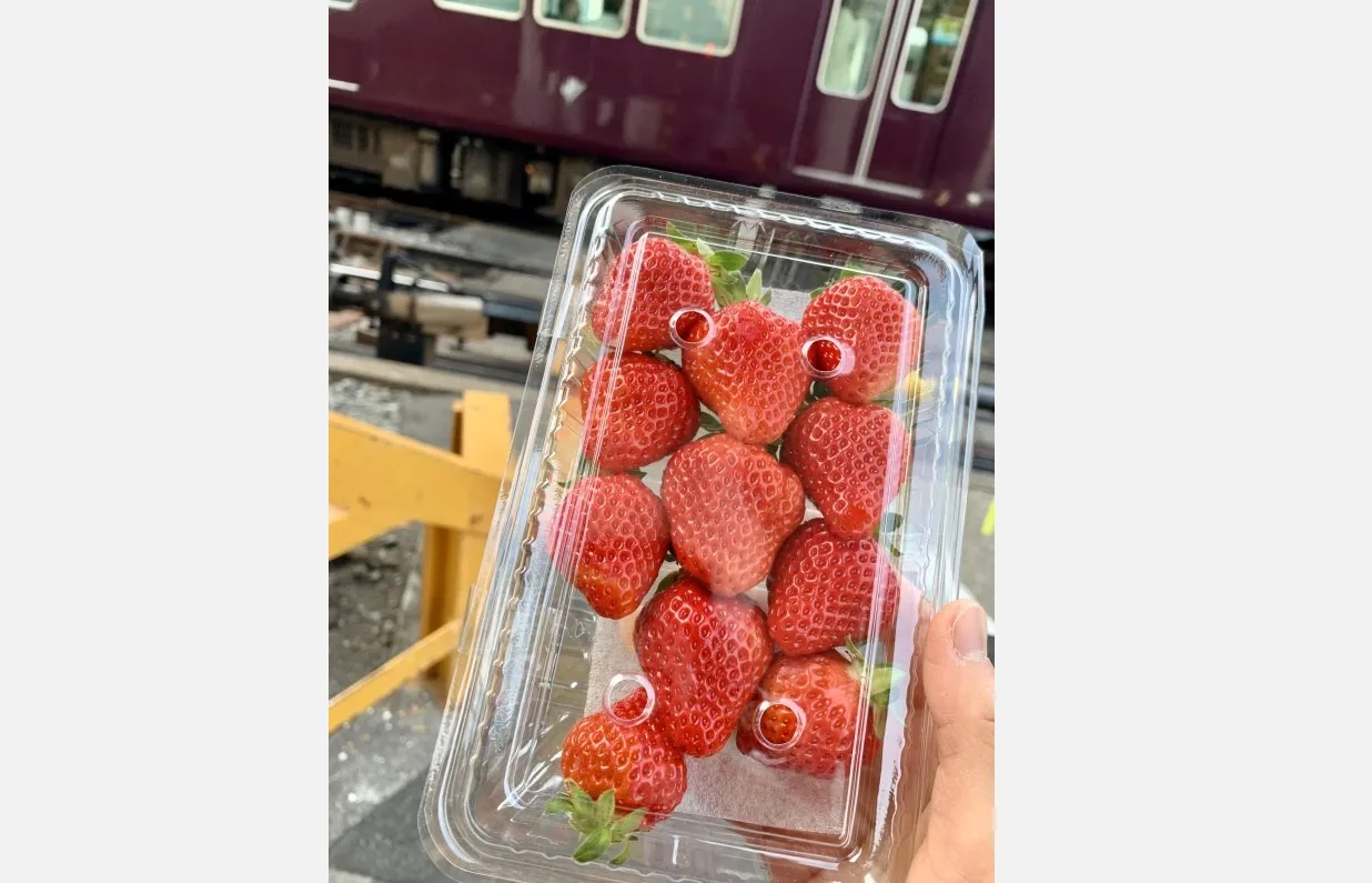 【4月末まで】灘区八幡町「ナダシンの餅」大粒いちごを特別発売