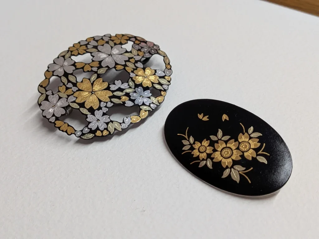 中島象嵌　透かし彫り