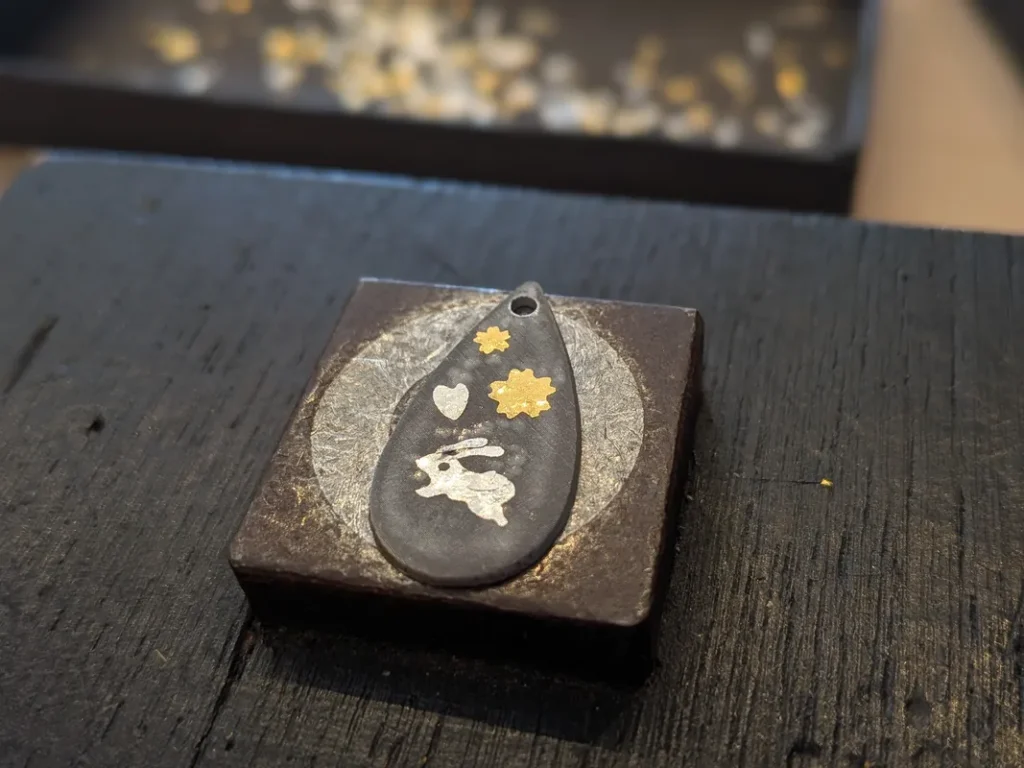 中島象嵌　体験終了