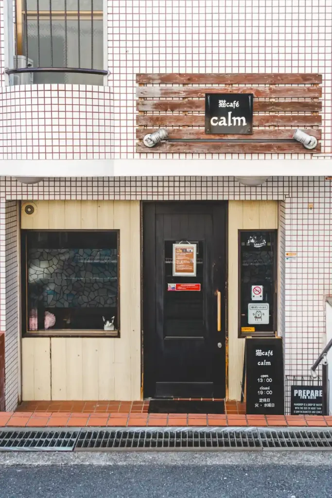 calm　外観　猫あり