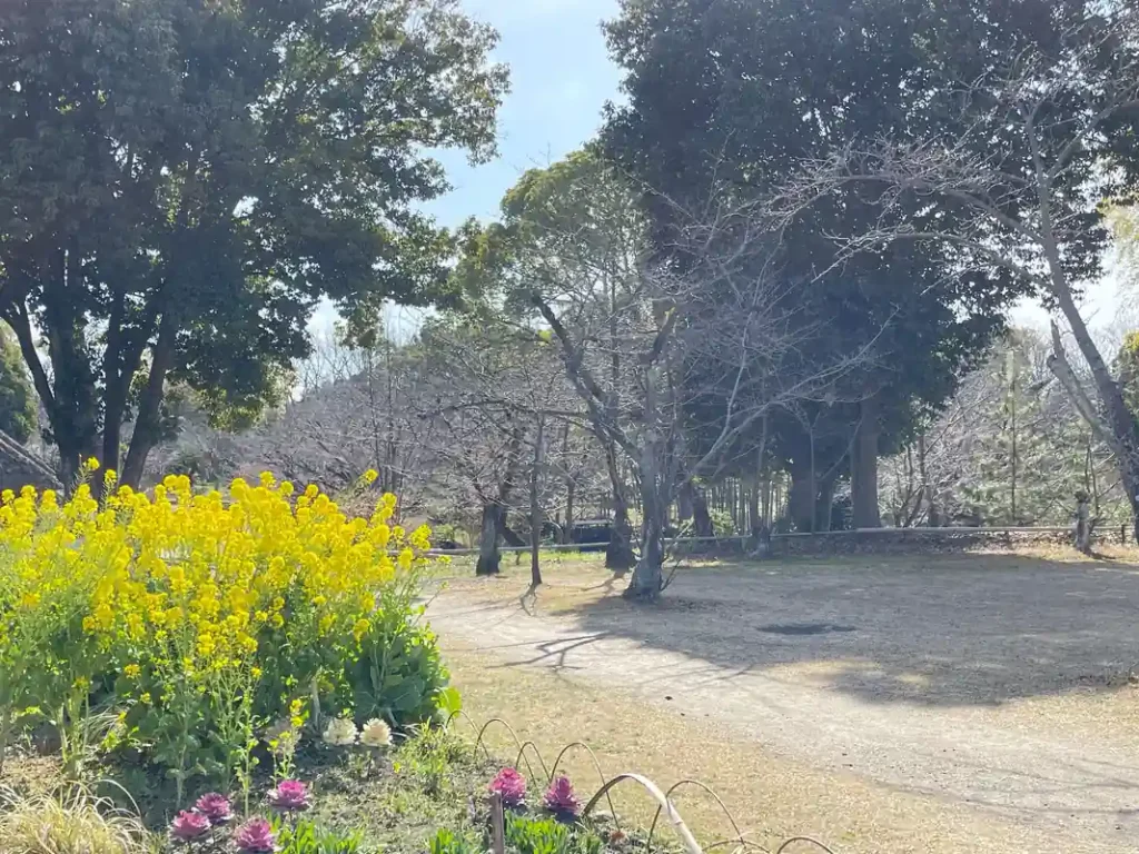 日本民家集落博物館の春