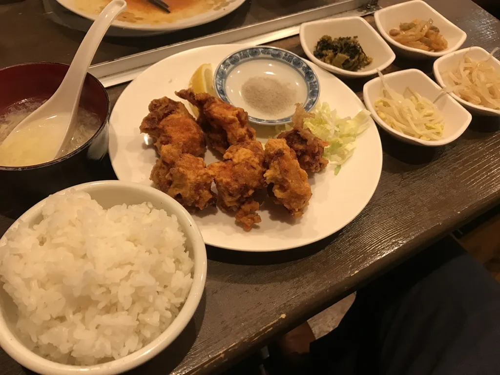 北京飯店 唐揚げ定食