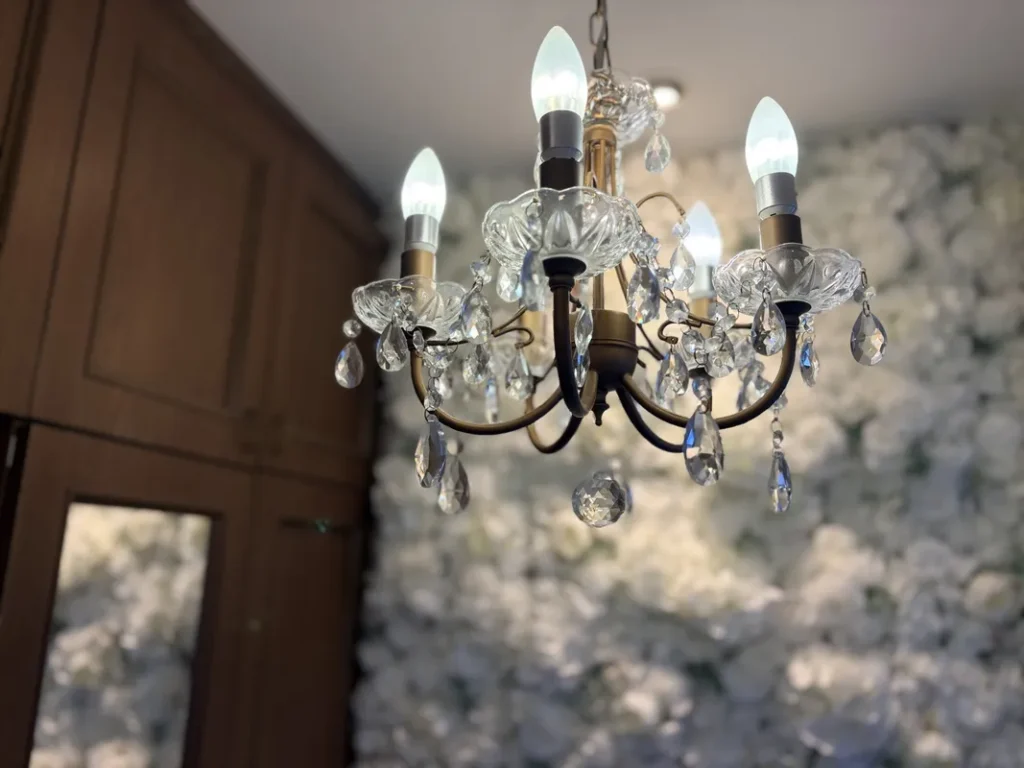 「SHIRO」のシャンデリア