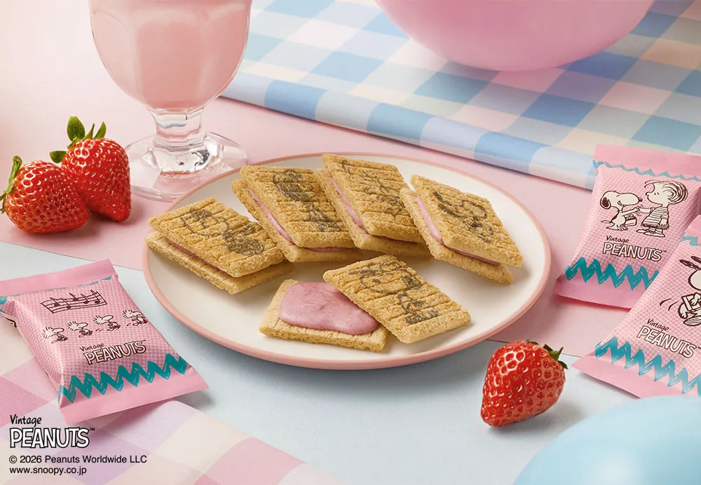 「ピーナッツ」と「シュガーバターの木」 『ストロベリーシェイク風』