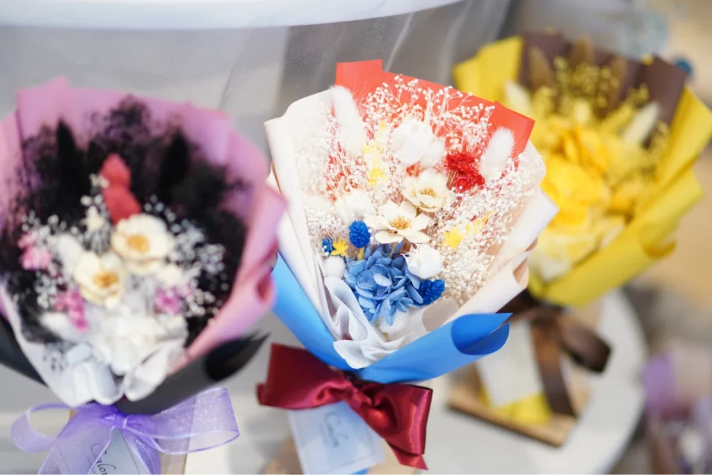 Calon DRY FLOWER 大阪梅田店　推しカラー花束