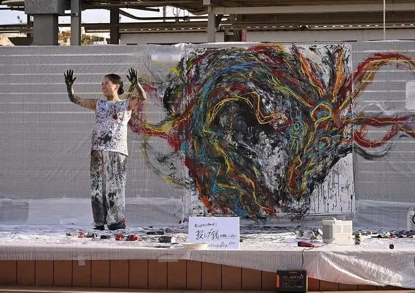 ライブペイントショー 風景