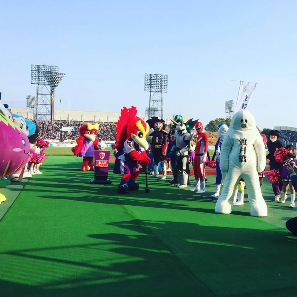 京都サンガを応援するわたるくん