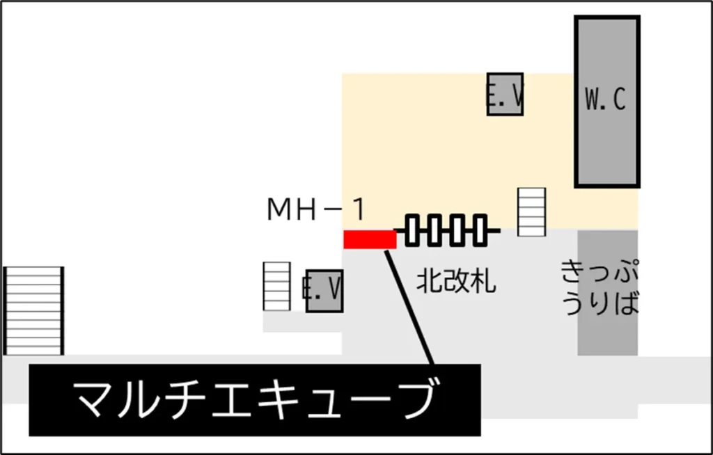 マルチエキューブ　東三国駅　設置場所地図