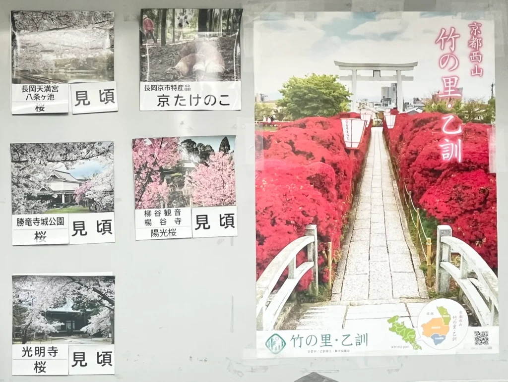 長岡京観光案内所 看板