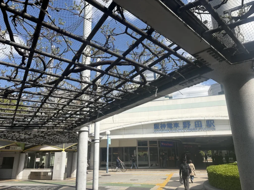 阪神野田駅前の藤棚