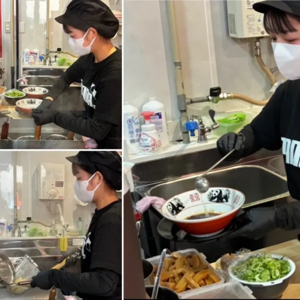 ぱんだ軒の厨房風景