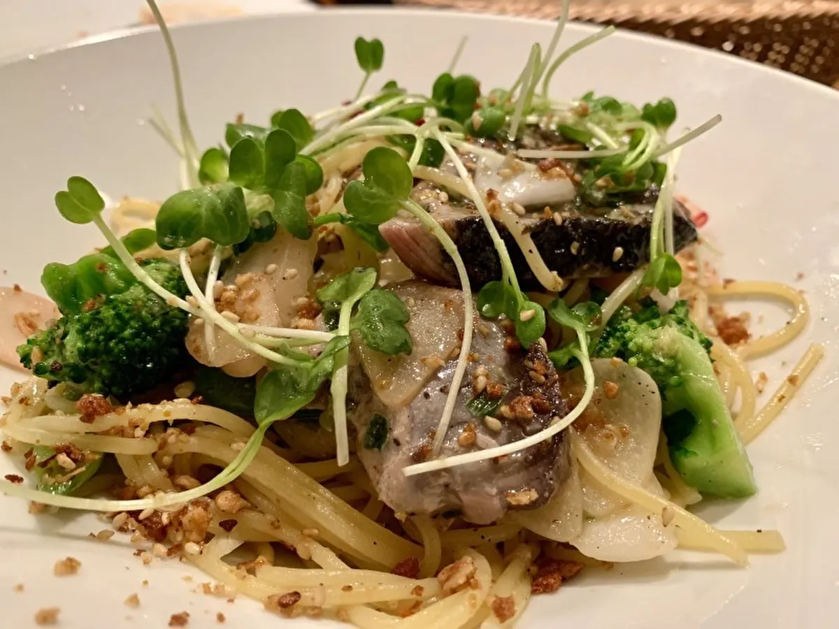 【4/15まで】今が旬！カツオのたたきパスタ「リュリュ／灘区宮山町」